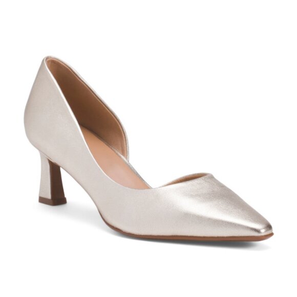 NATURALIZER PREMIUM Leather Dalary Pumps Champagne